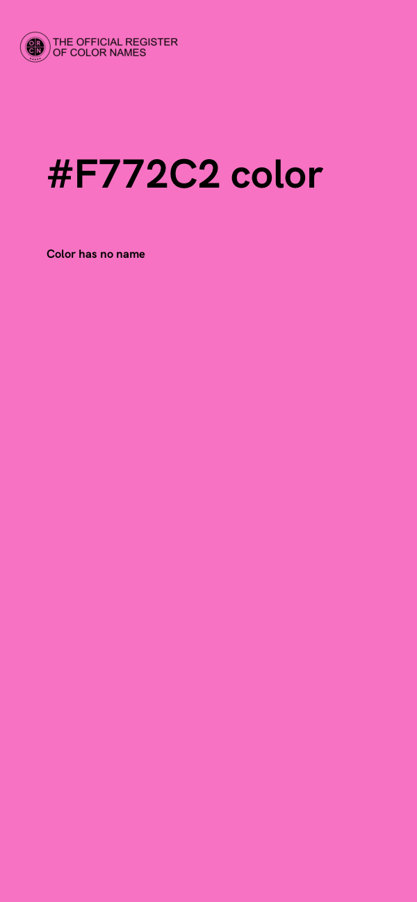 #F772C2 color image