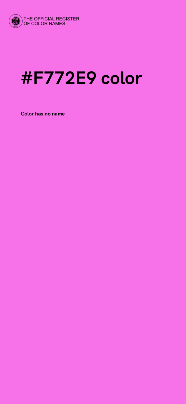#F772E9 color image