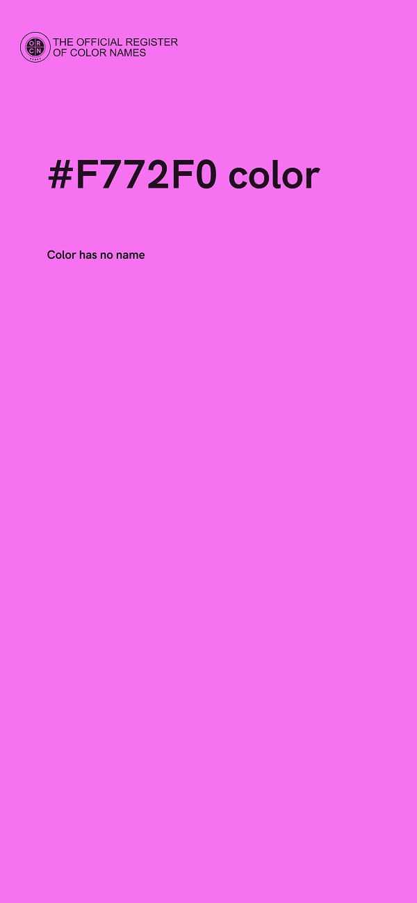 #F772F0 color image