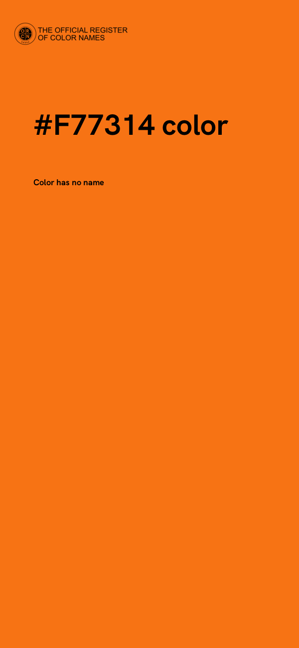 #F77314 color image