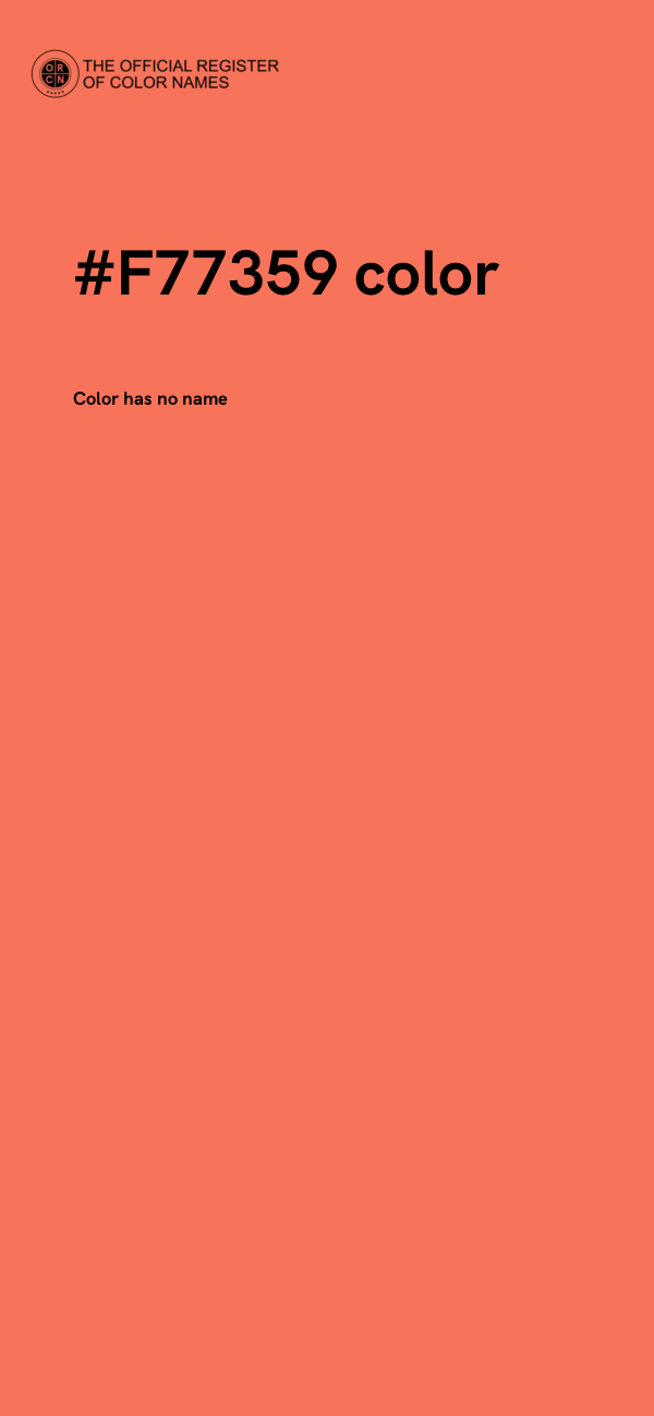 #F77359 color image