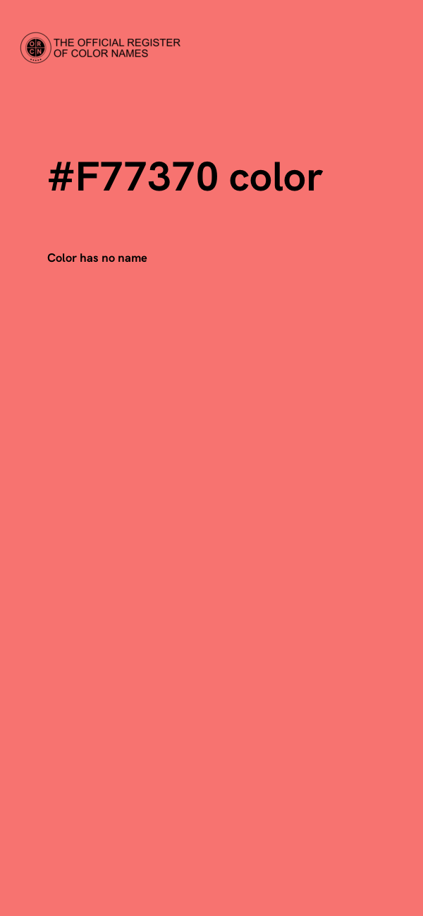 #F77370 color image