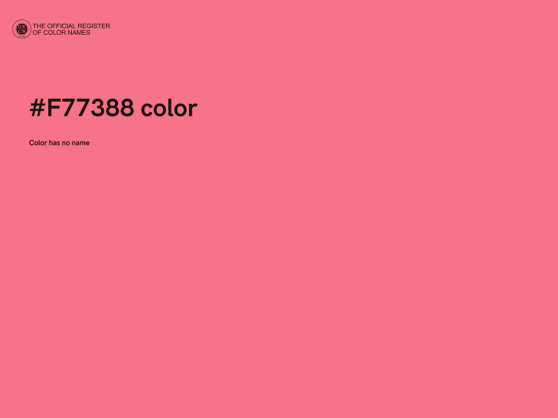 #F77388 color image