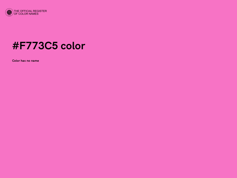 #F773C5 color image