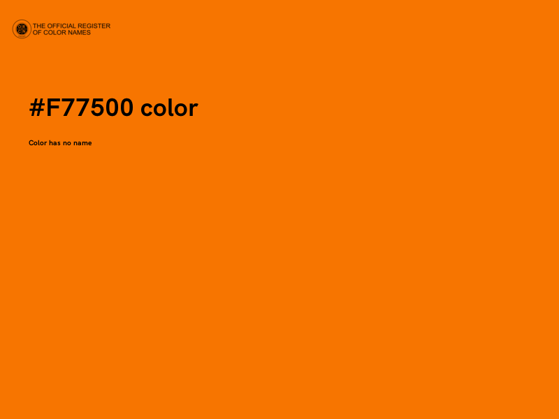 #F77500 color image