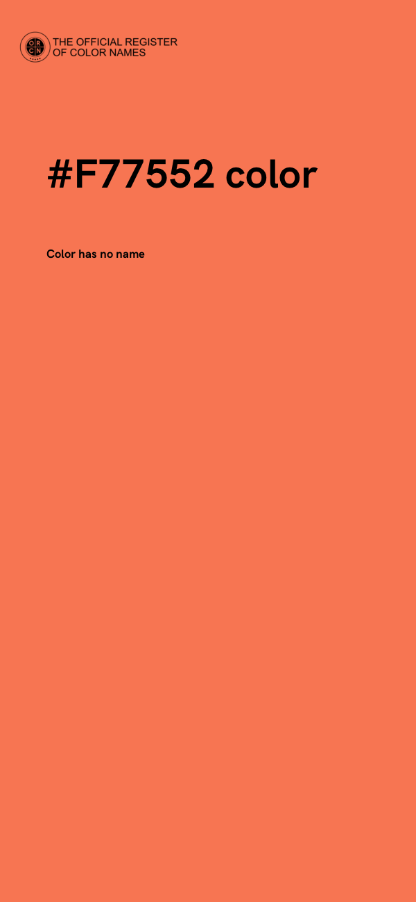 #F77552 color image