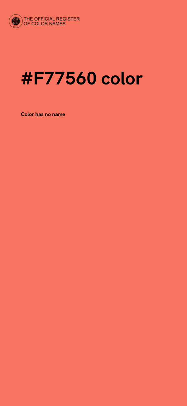 #F77560 color image