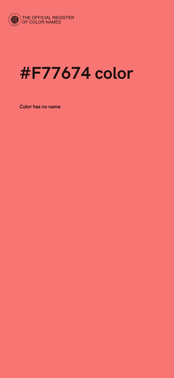 #F77674 color image