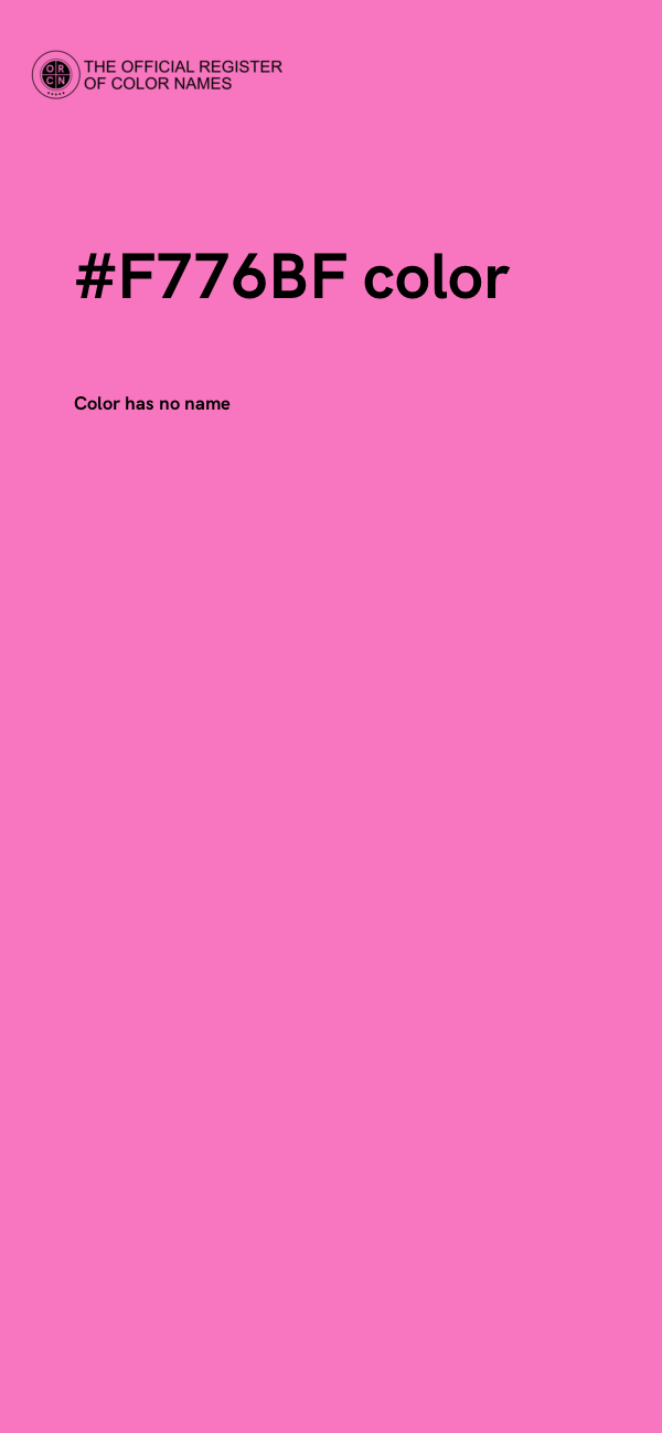 #F776BF color image