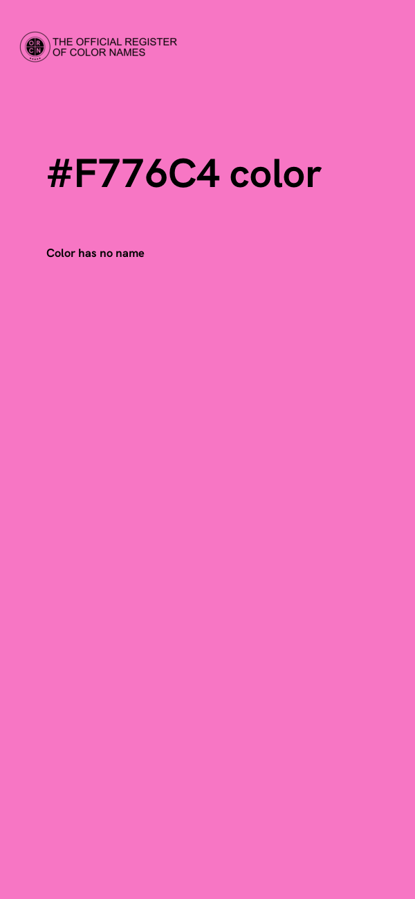 #F776C4 color image