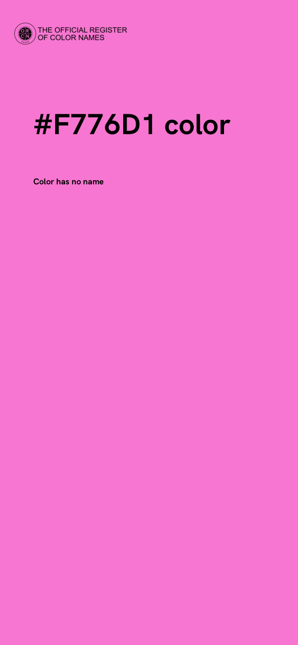 #F776D1 color image