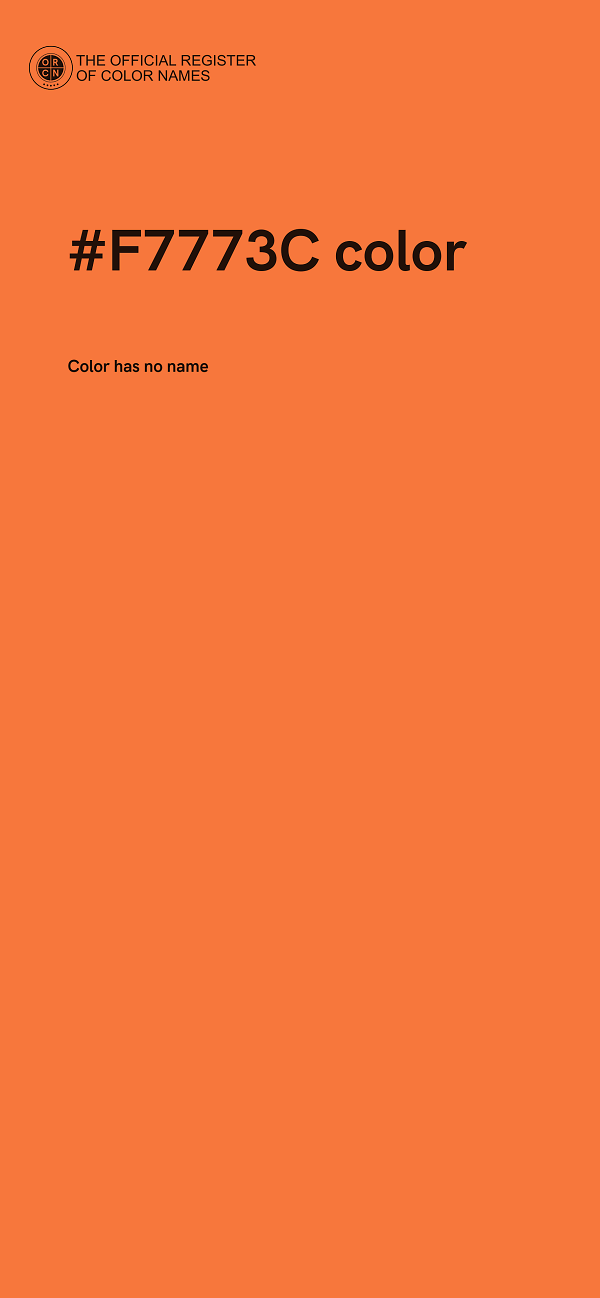 #F7773C color image