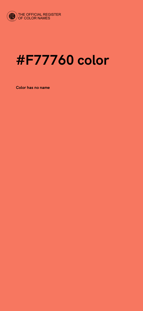 #F77760 color image