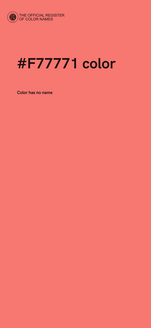 #F77771 color image