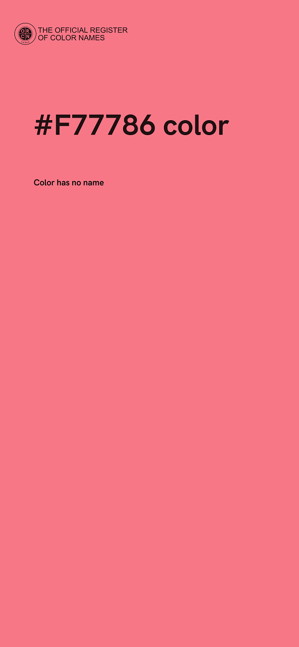 #F77786 color image