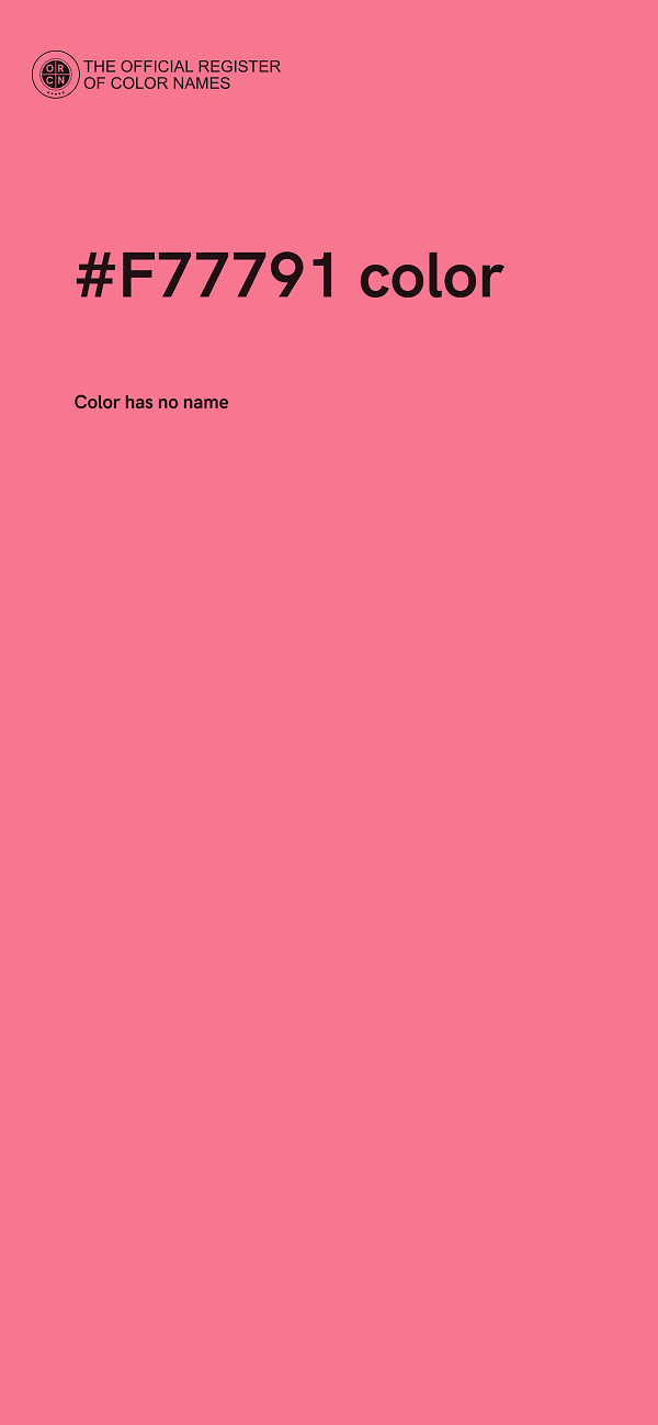 #F77791 color image