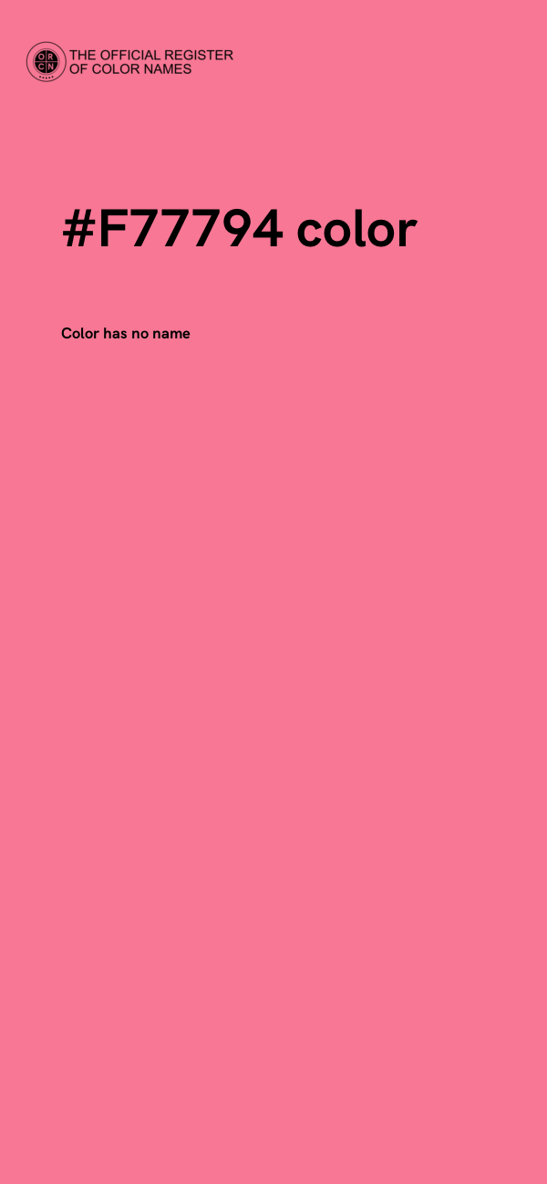 #F77794 color image