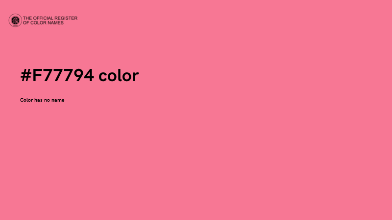 #F77794 color image