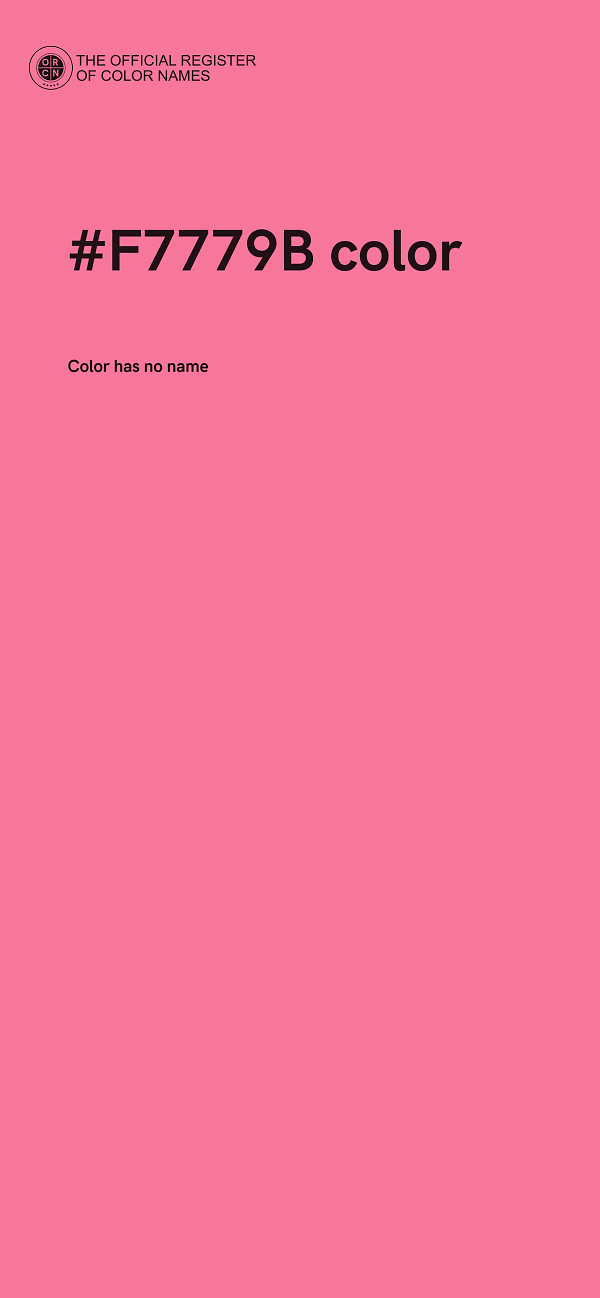 #F7779B color image
