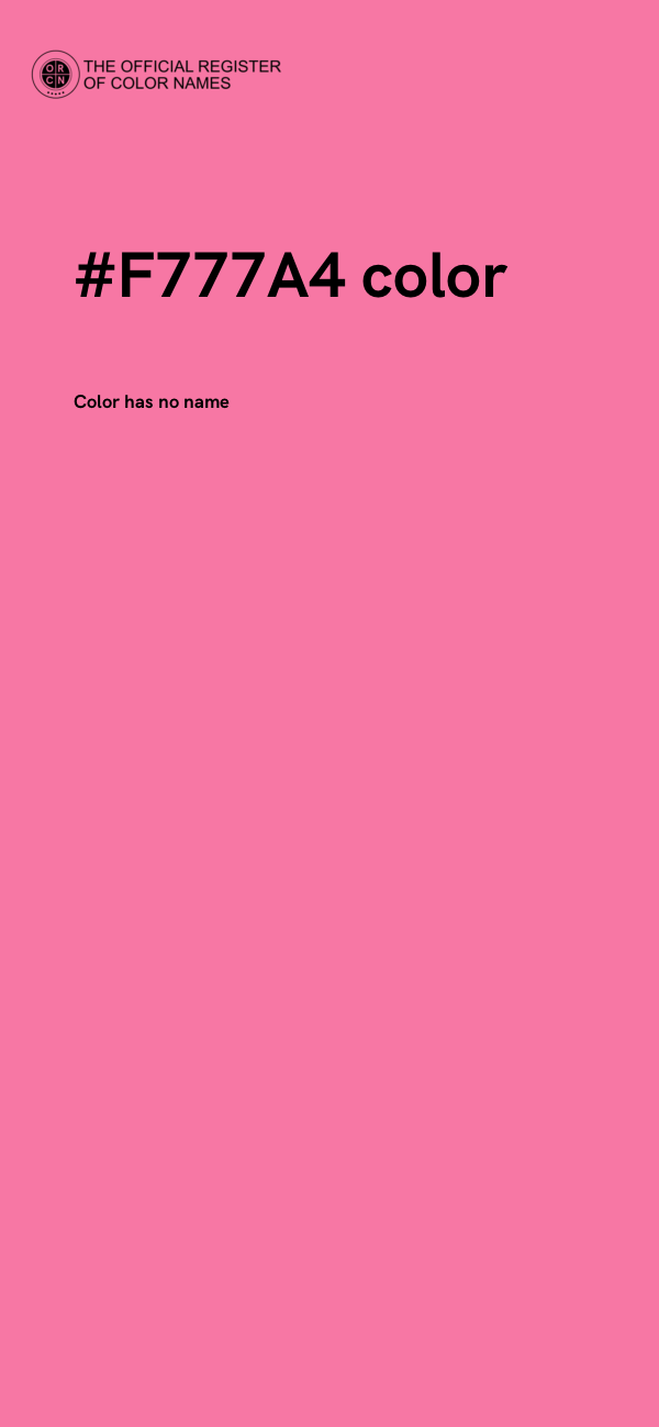 #F777A4 color image