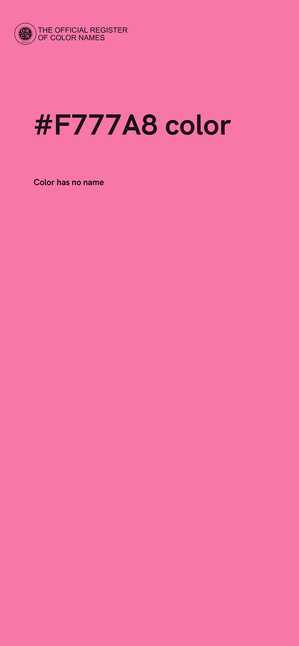 #F777A8 color image