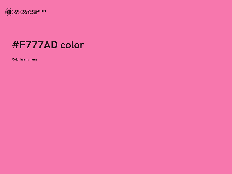 #F777AD color image