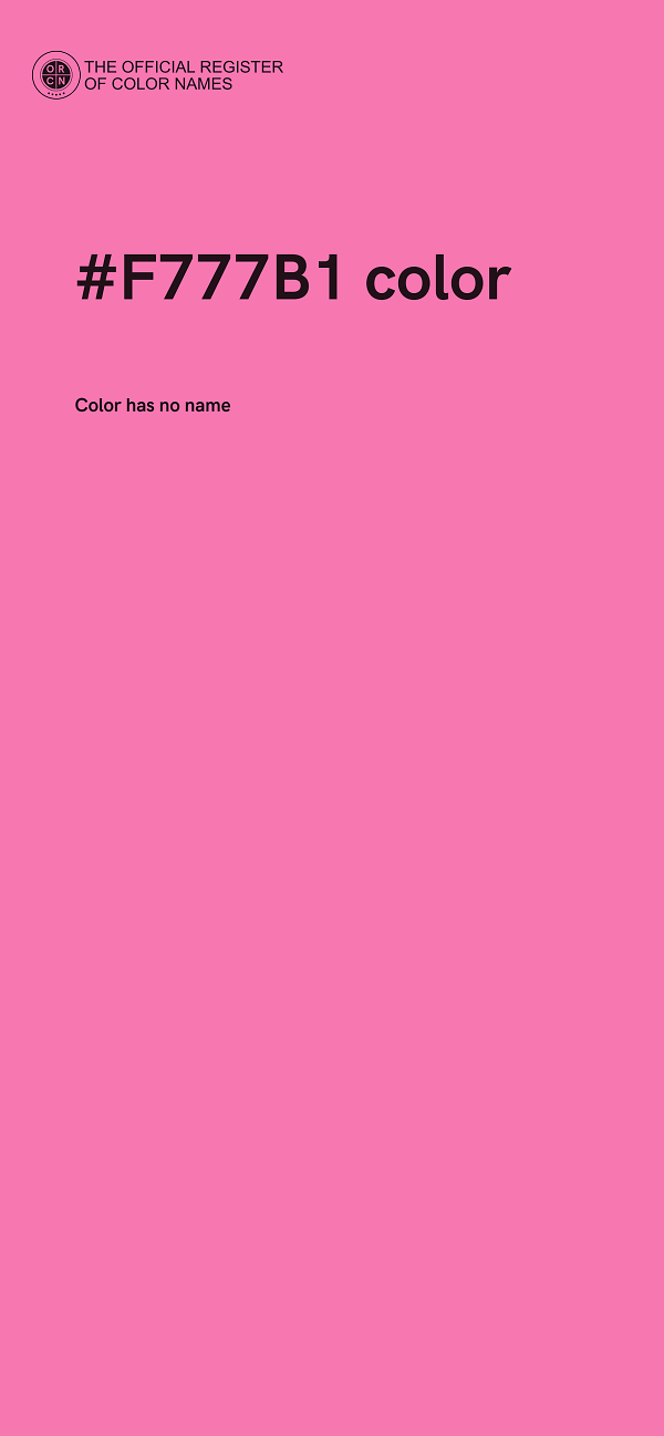 #F777B1 color image
