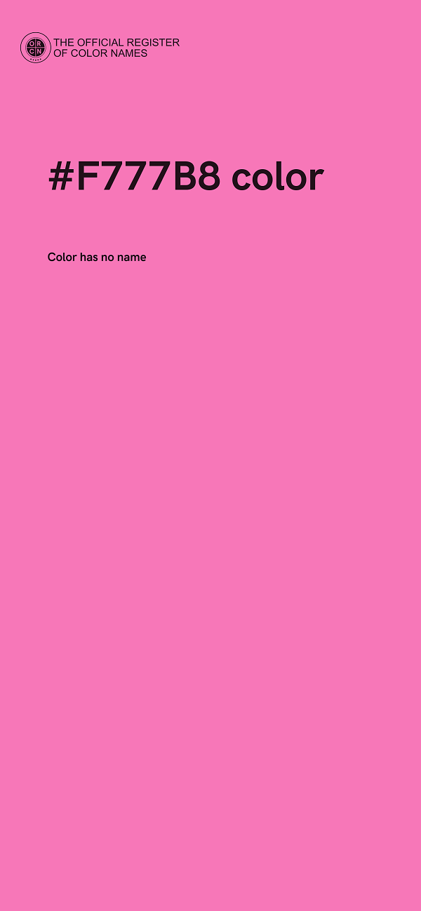 #F777B8 color image