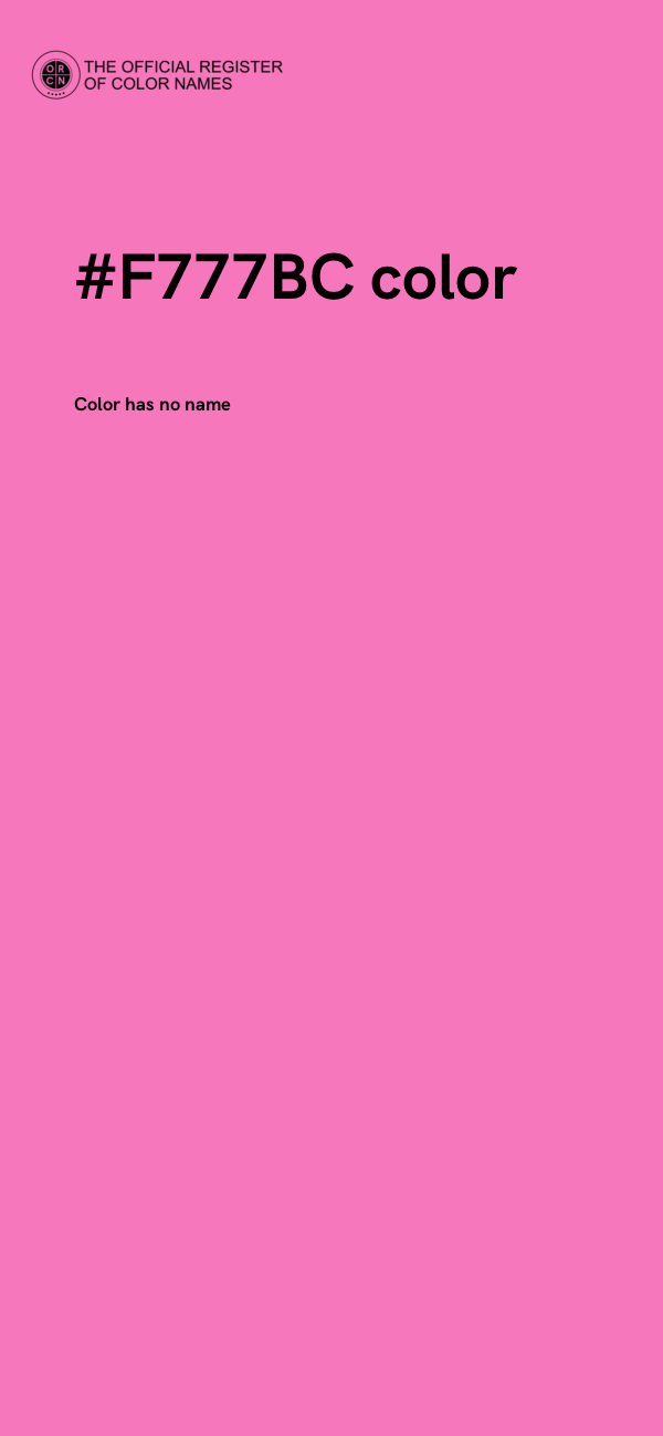 #F777BC color image