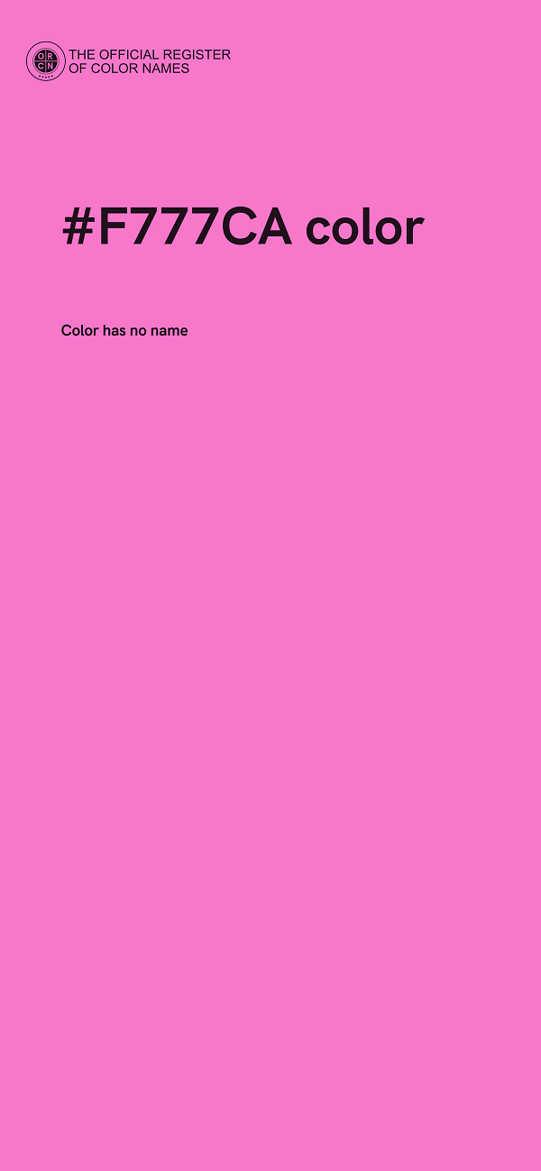 #F777CA color image