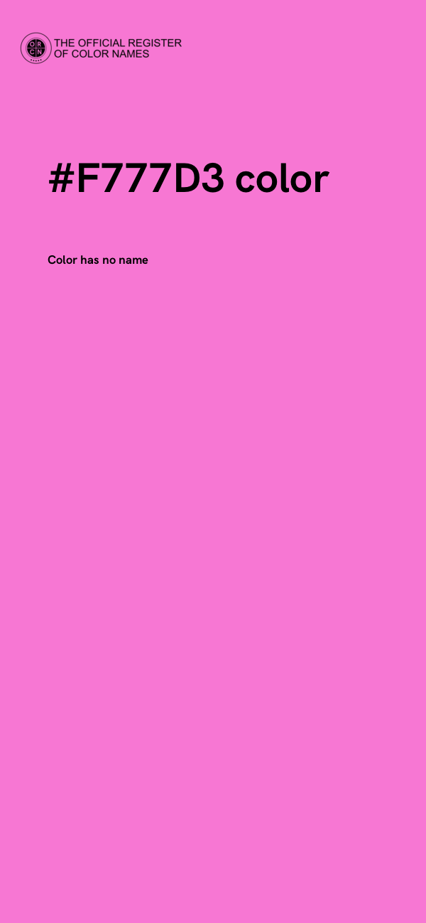 #F777D3 color image