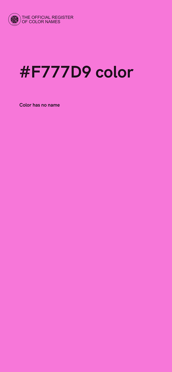 #F777D9 color image