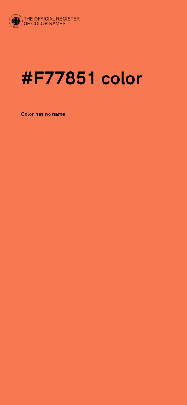 #F77851 color image