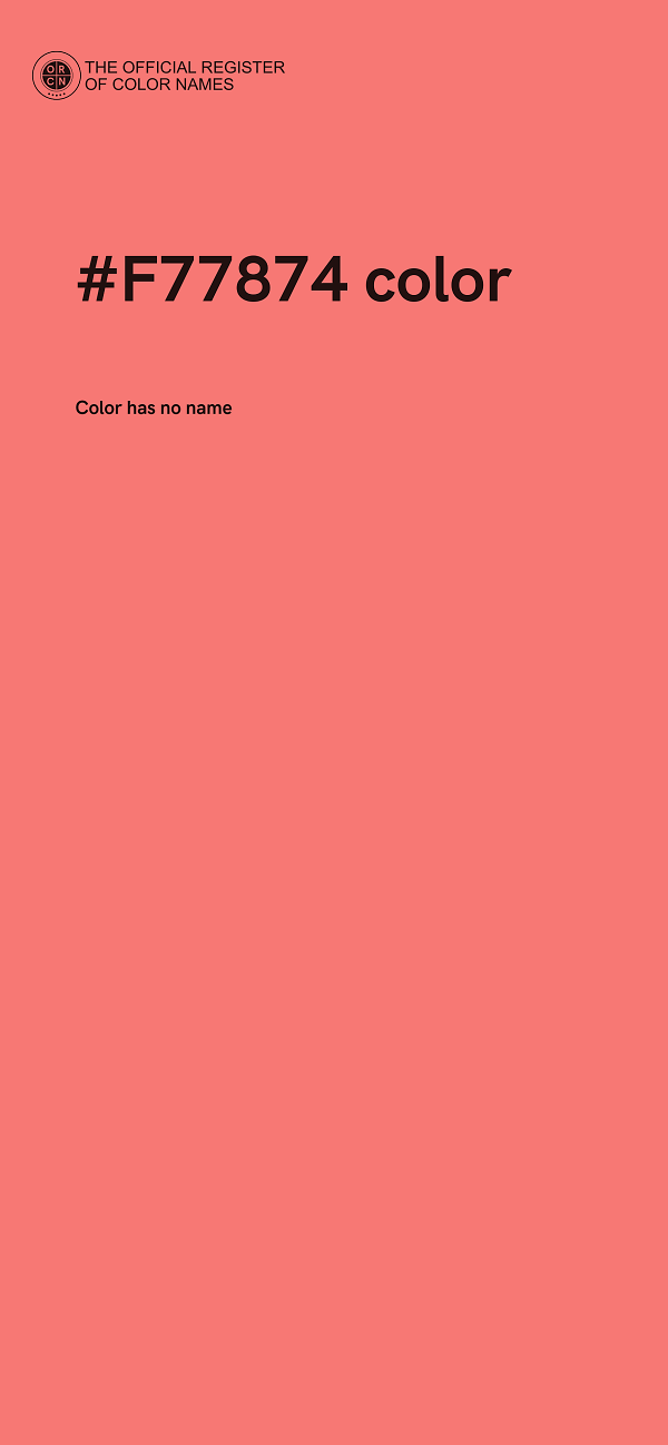 #F77874 color image