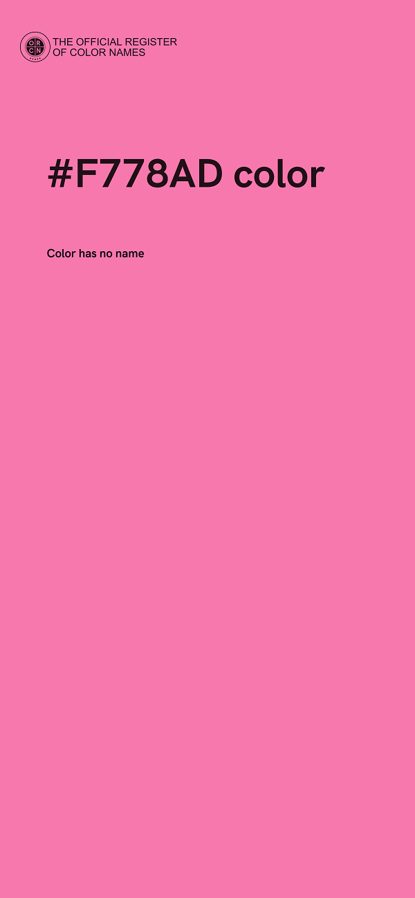 #F778AD color image