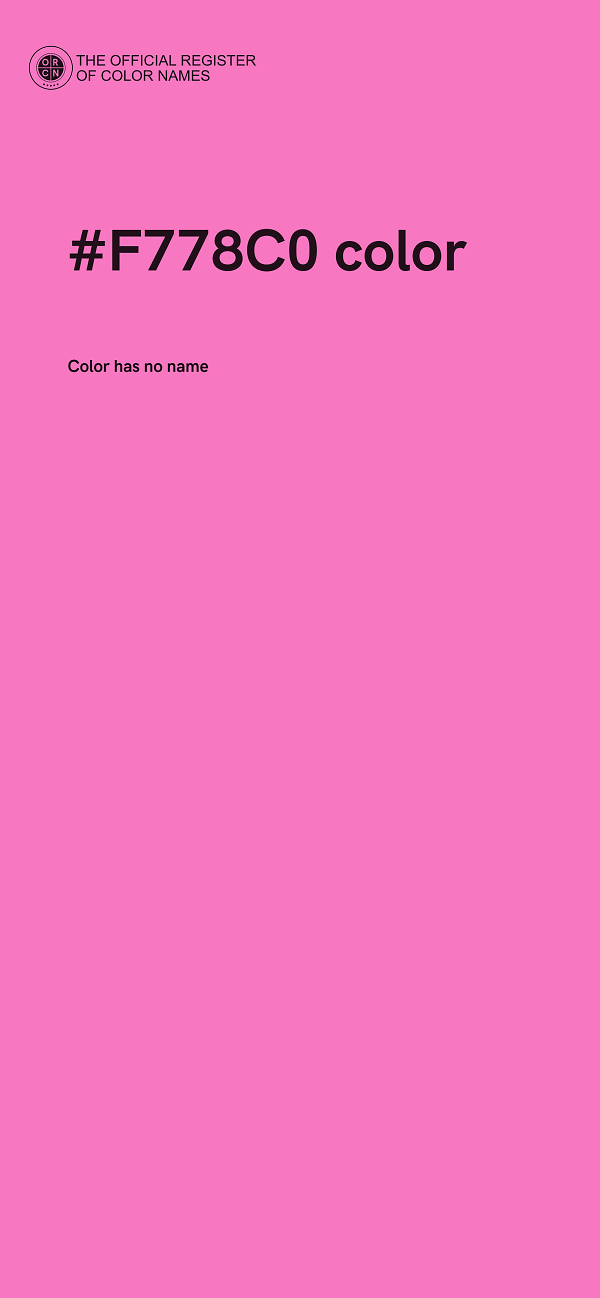 #F778C0 color image