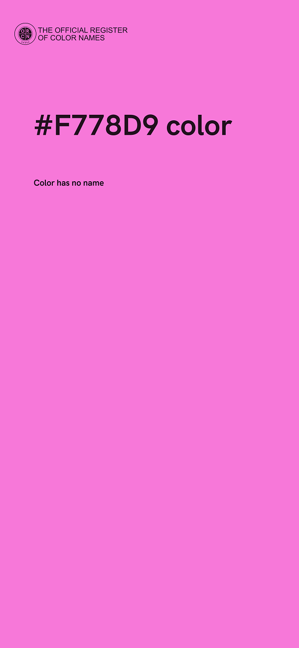 #F778D9 color image