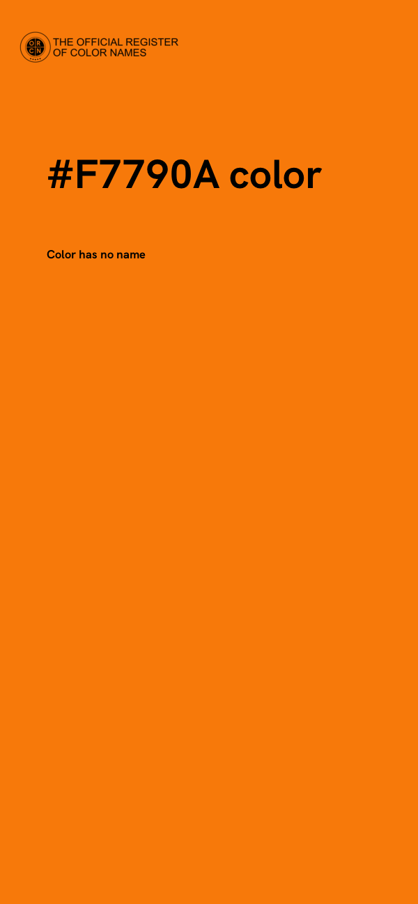 #F7790A color image