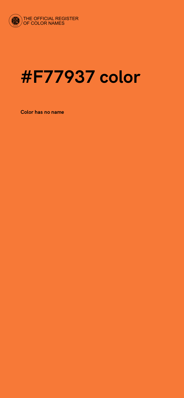 #F77937 color image