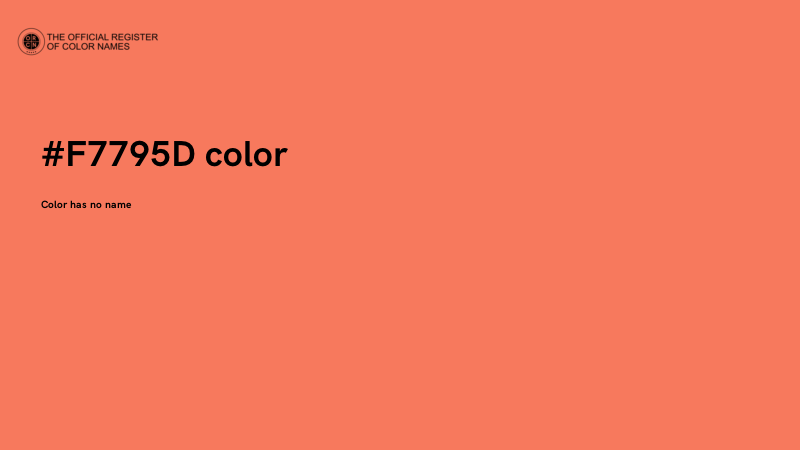#F7795D color image