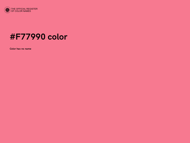 #F77990 color image
