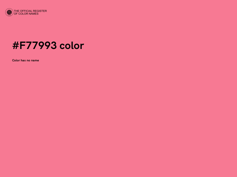 #F77993 color image