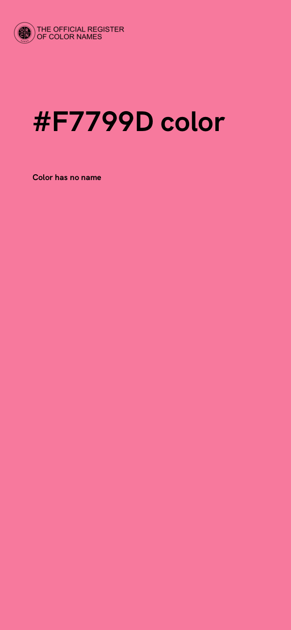 #F7799D color image