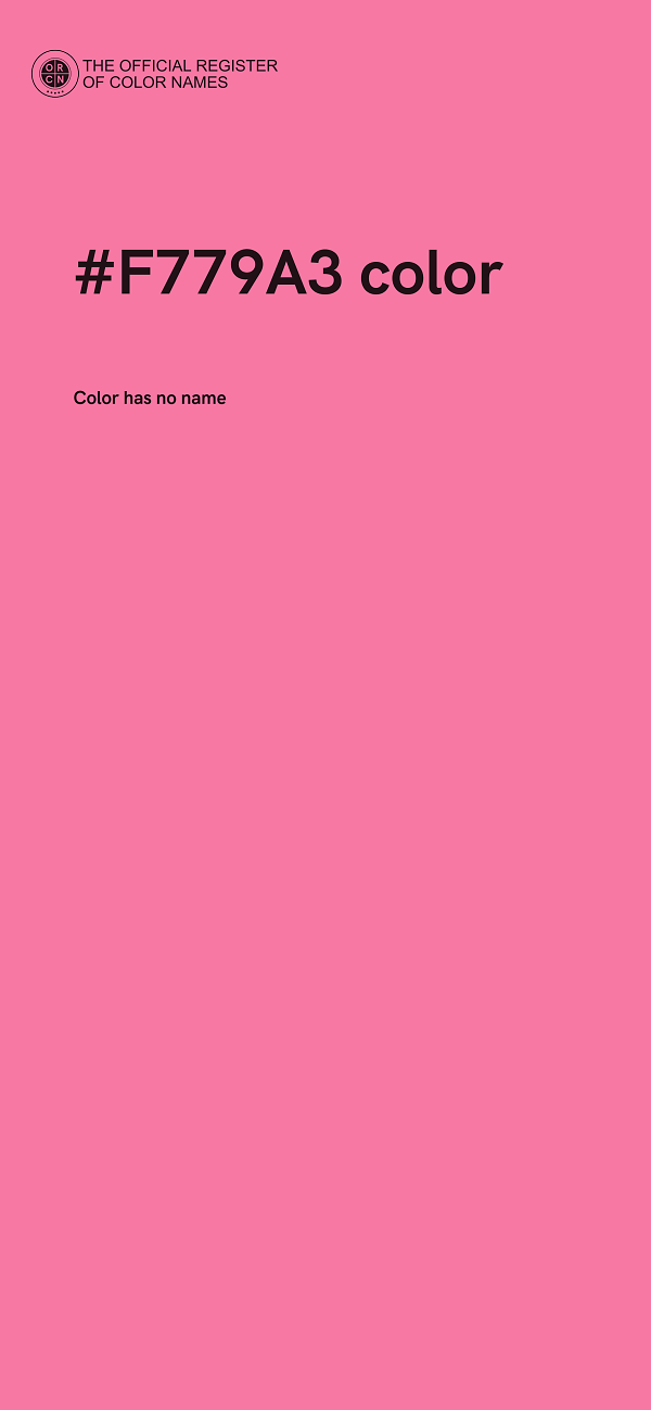 #F779A3 color image