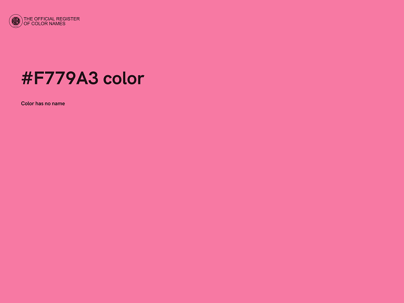 #F779A3 color image