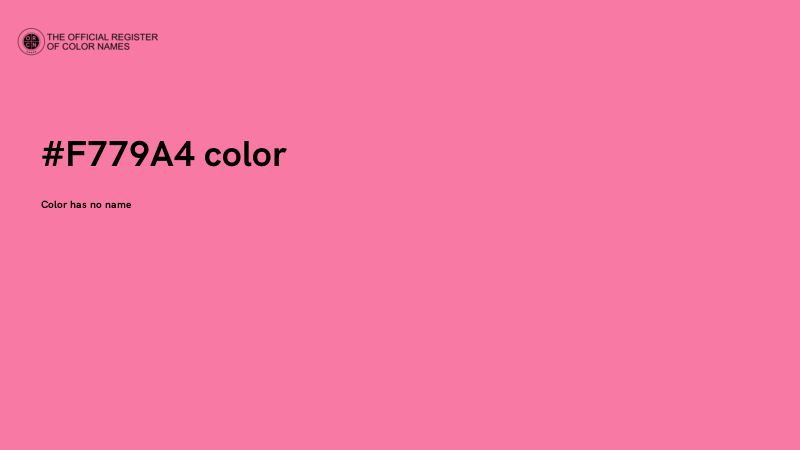 #F779A4 color image