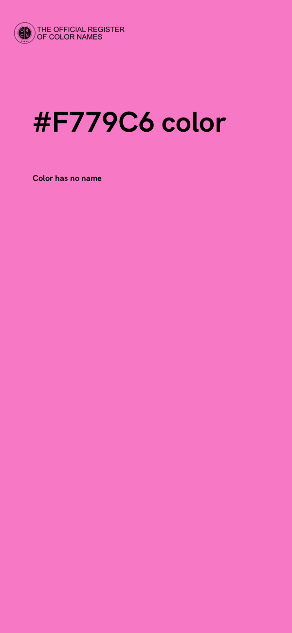 #F779C6 color image
