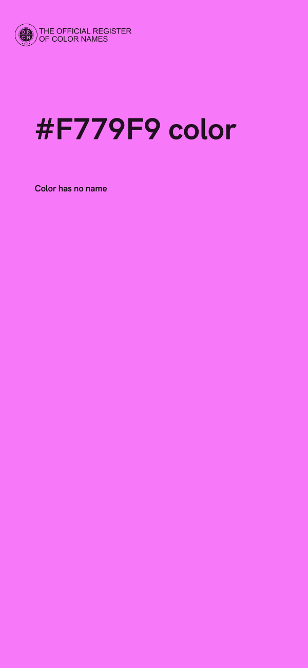 #F779F9 color image