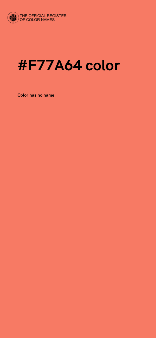#F77A64 color image