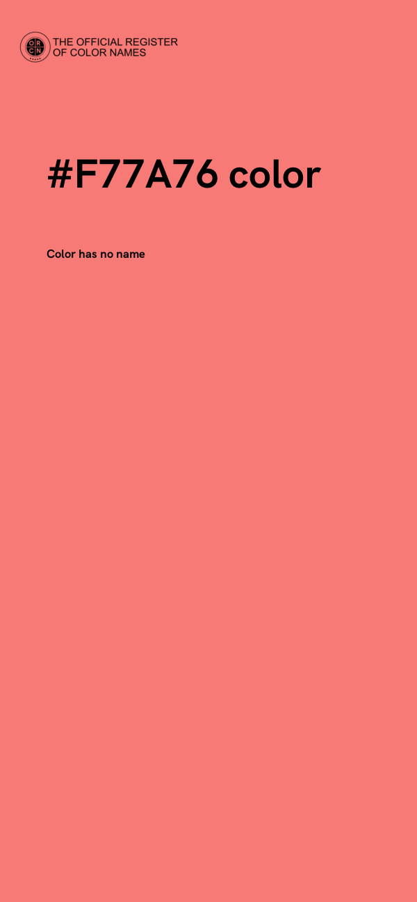 #F77A76 color image